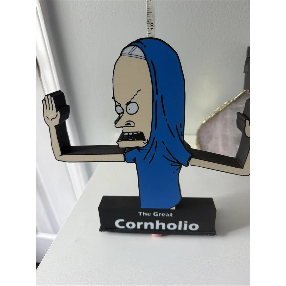 3d printed Beavis and Butt The Great Cornholio Toilet Paper Roll Holder